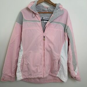 Columbia Coat Women‎ Size Large Pink Built-in liner (flaws)